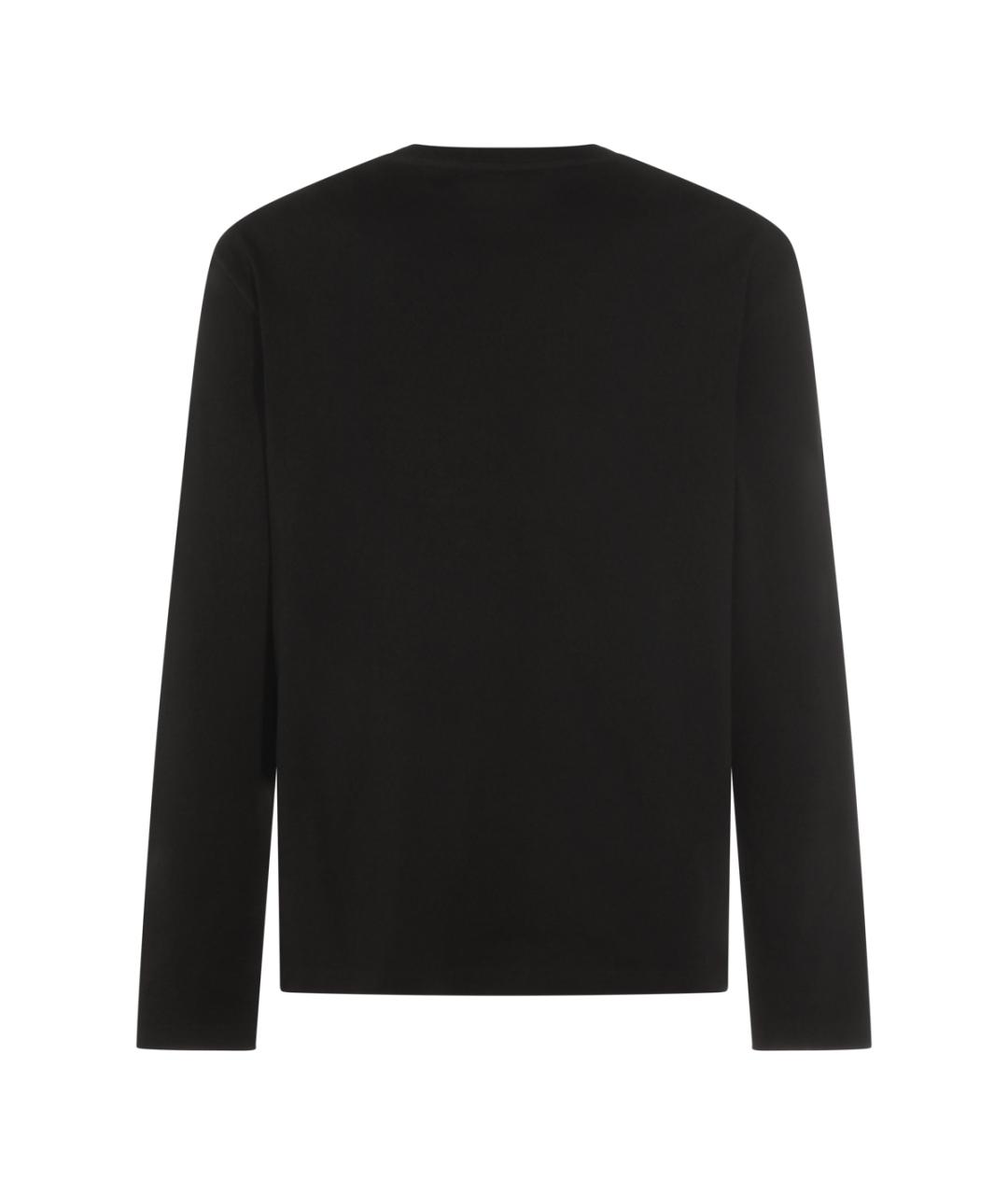 JIL SANDER Черная хлопковая футболка, фото 2