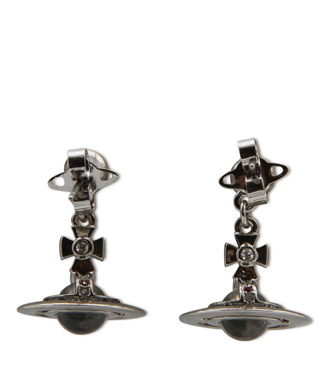 VIVIENNE WESTWOOD Серебряные металлические серьги, фото 1