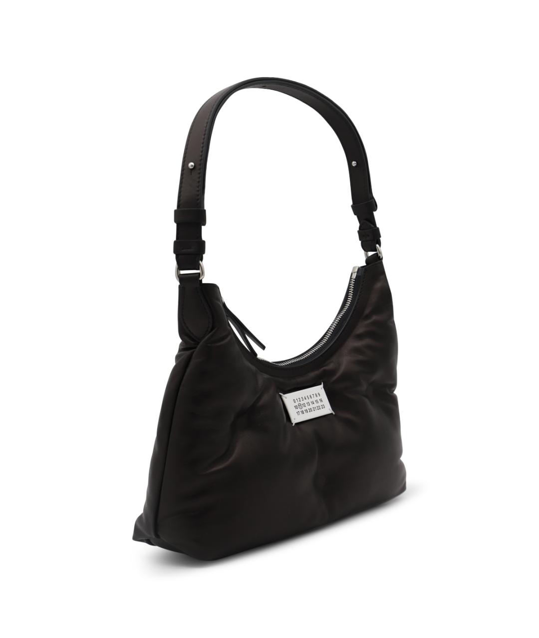 MAISON MARGIELA Черная кожаная сумка через плечо, фото 2