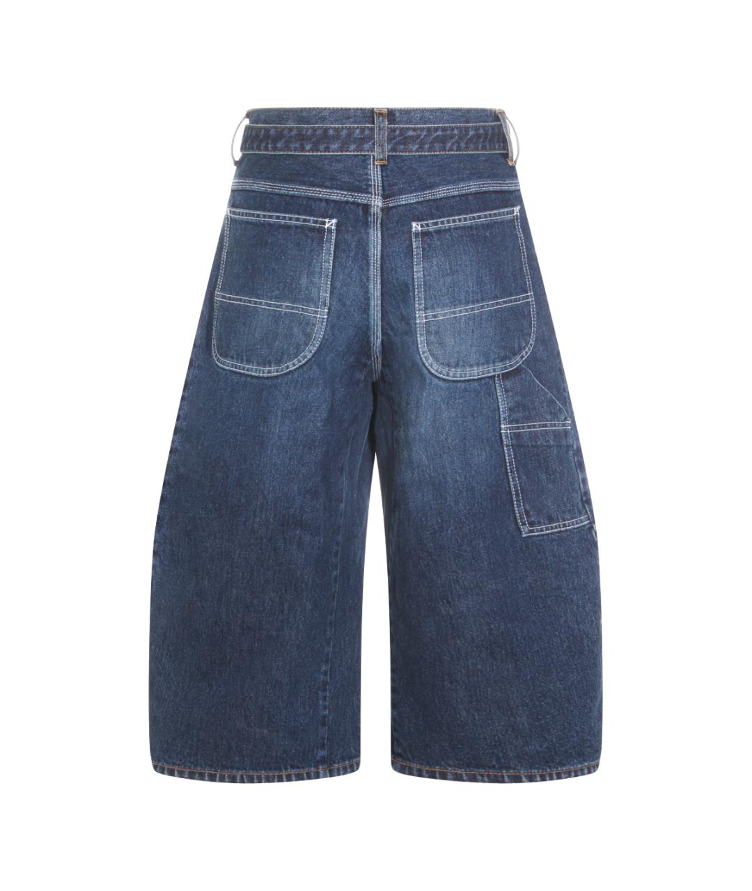 SACAI Синие хлопковые шорты, фото 2