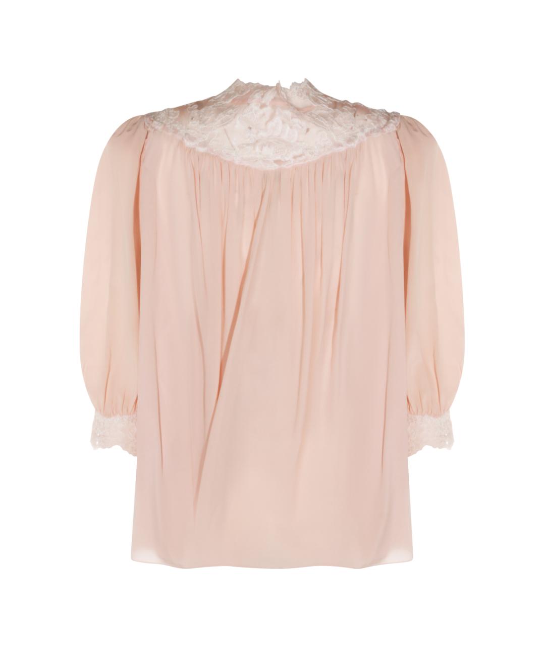 CHLOE Розовая шелковая блузы, фото 2