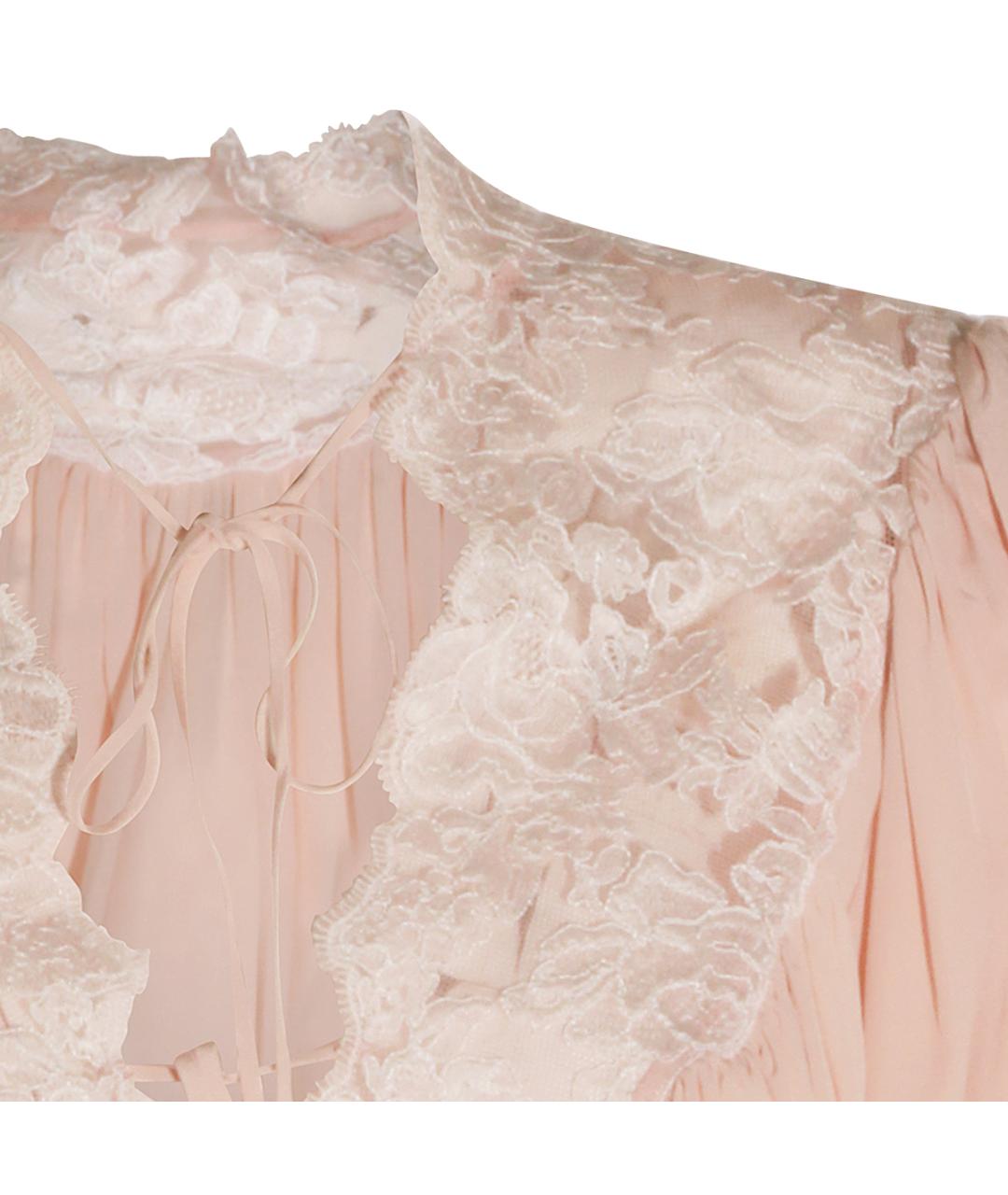 CHLOE Розовая шелковая блузы, фото 3