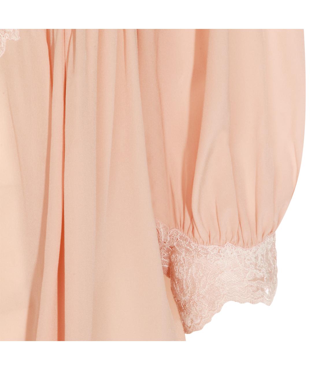 CHLOE Розовая шелковая блузы, фото 4