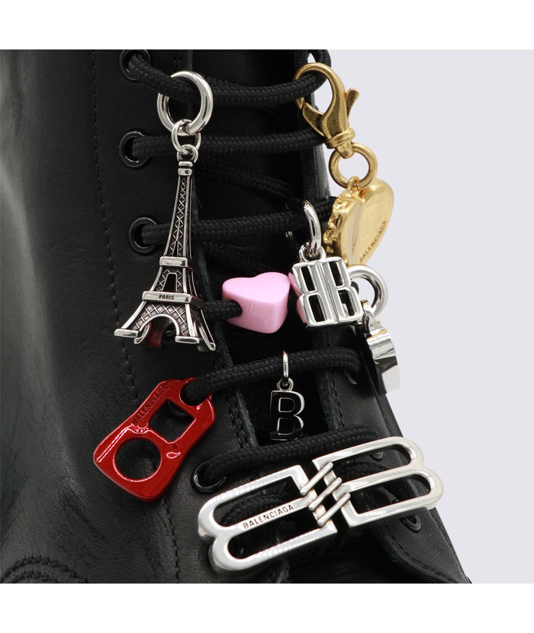 BALENCIAGA Черные кожаные ботинки, фото 5