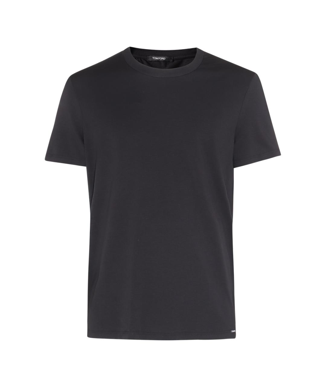 TOM FORD Черная хлопковая футболка, фото 1