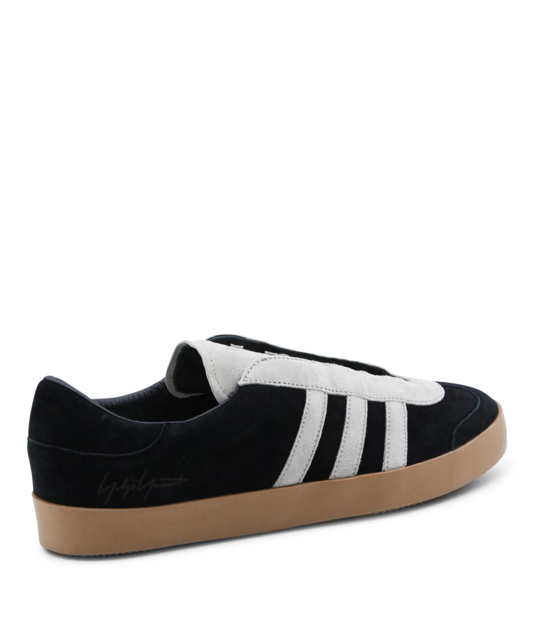 Y-3 Черные замшевые низкие кроссовки / кеды, фото 3