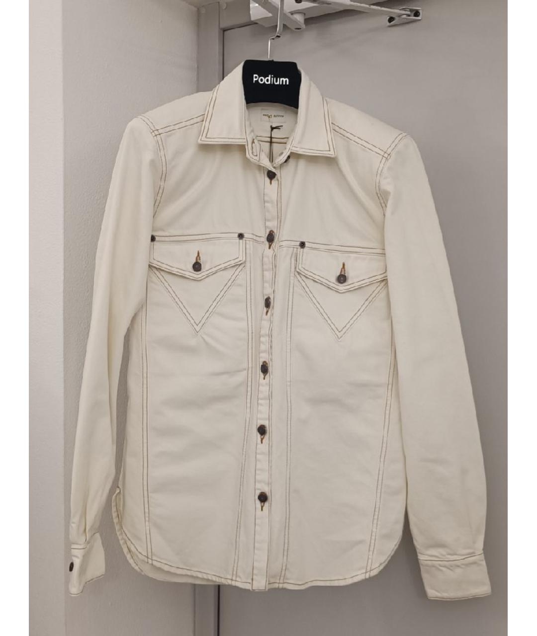 MAGDA BUTRYM Бежевая хлопковая рубашка, фото 8