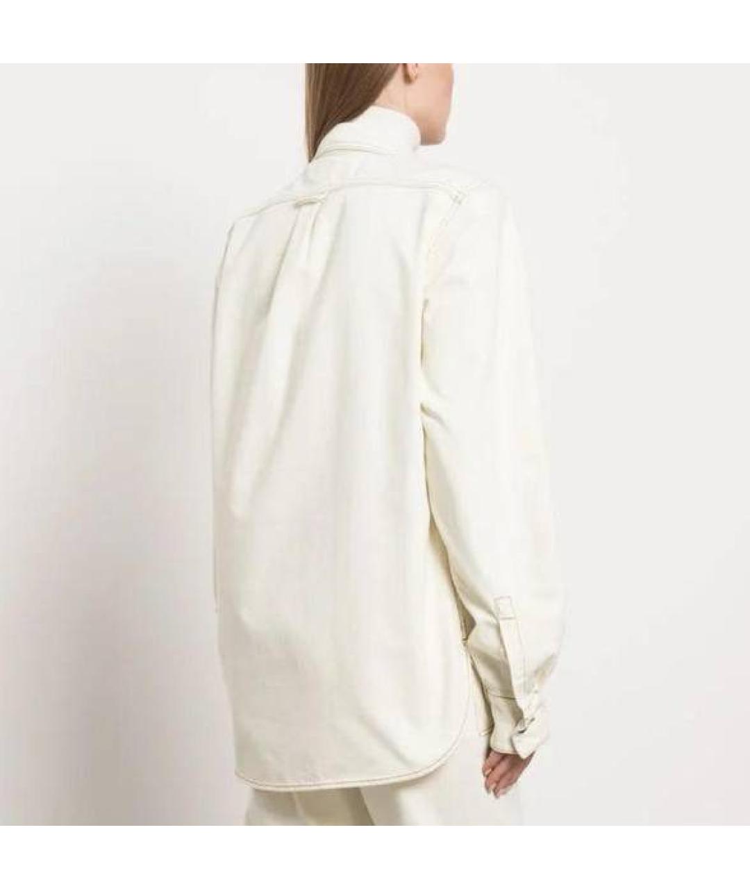 MAGDA BUTRYM Бежевая хлопковая рубашка, фото 6