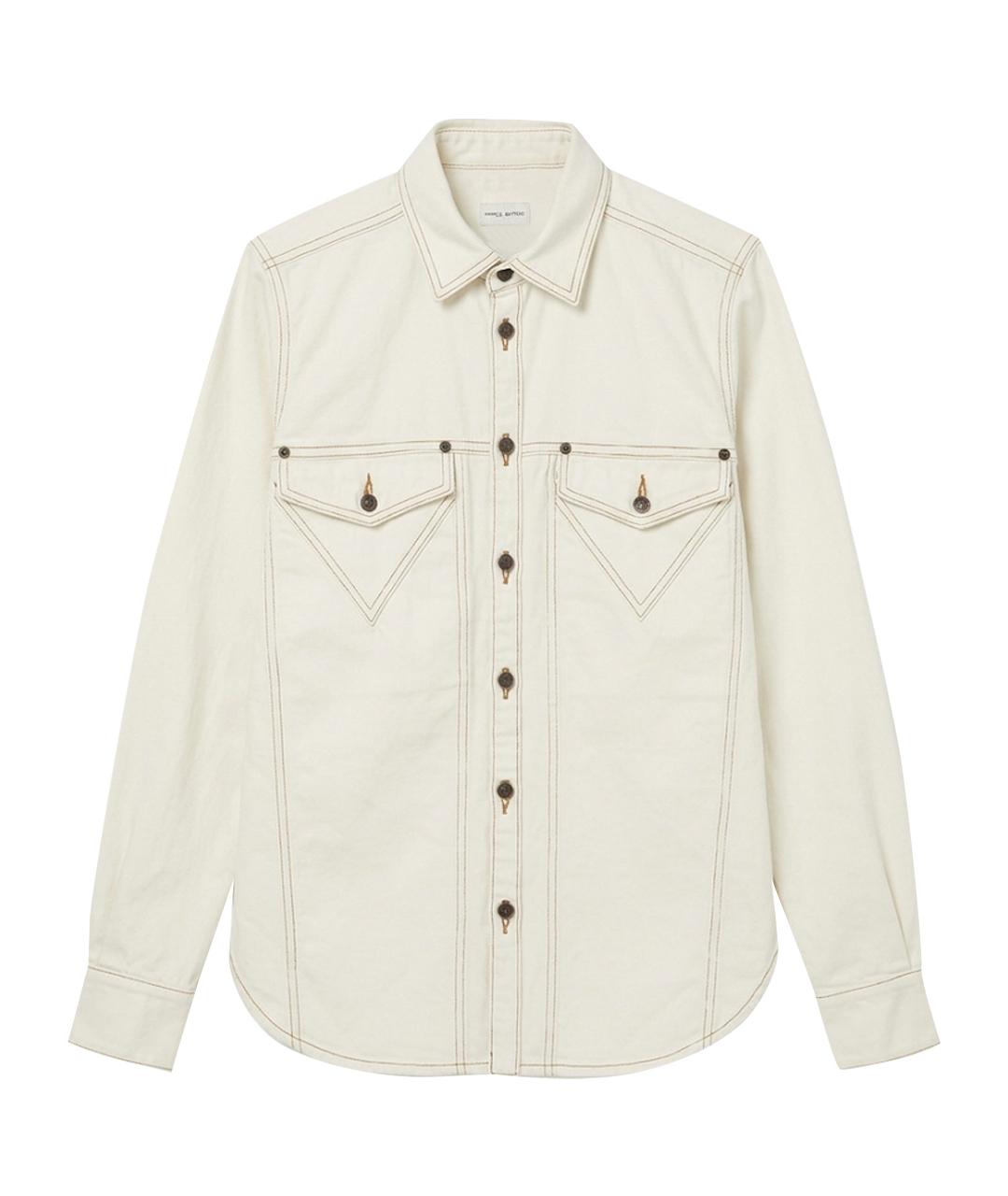 MAGDA BUTRYM Бежевая хлопковая рубашка, фото 1