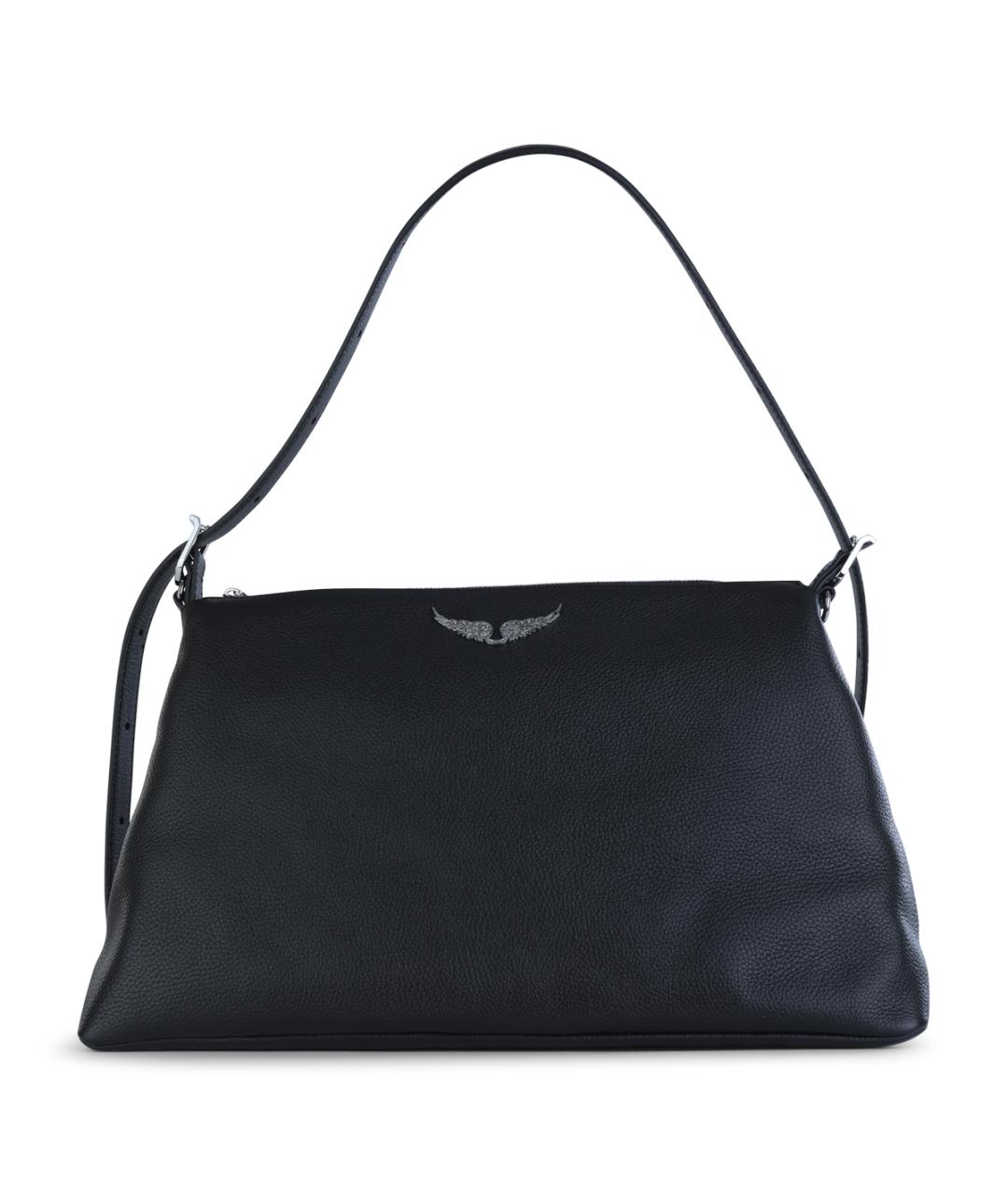 ZADIG & VOLTAIRE Черная кожаная сумка через плечо, фото 1