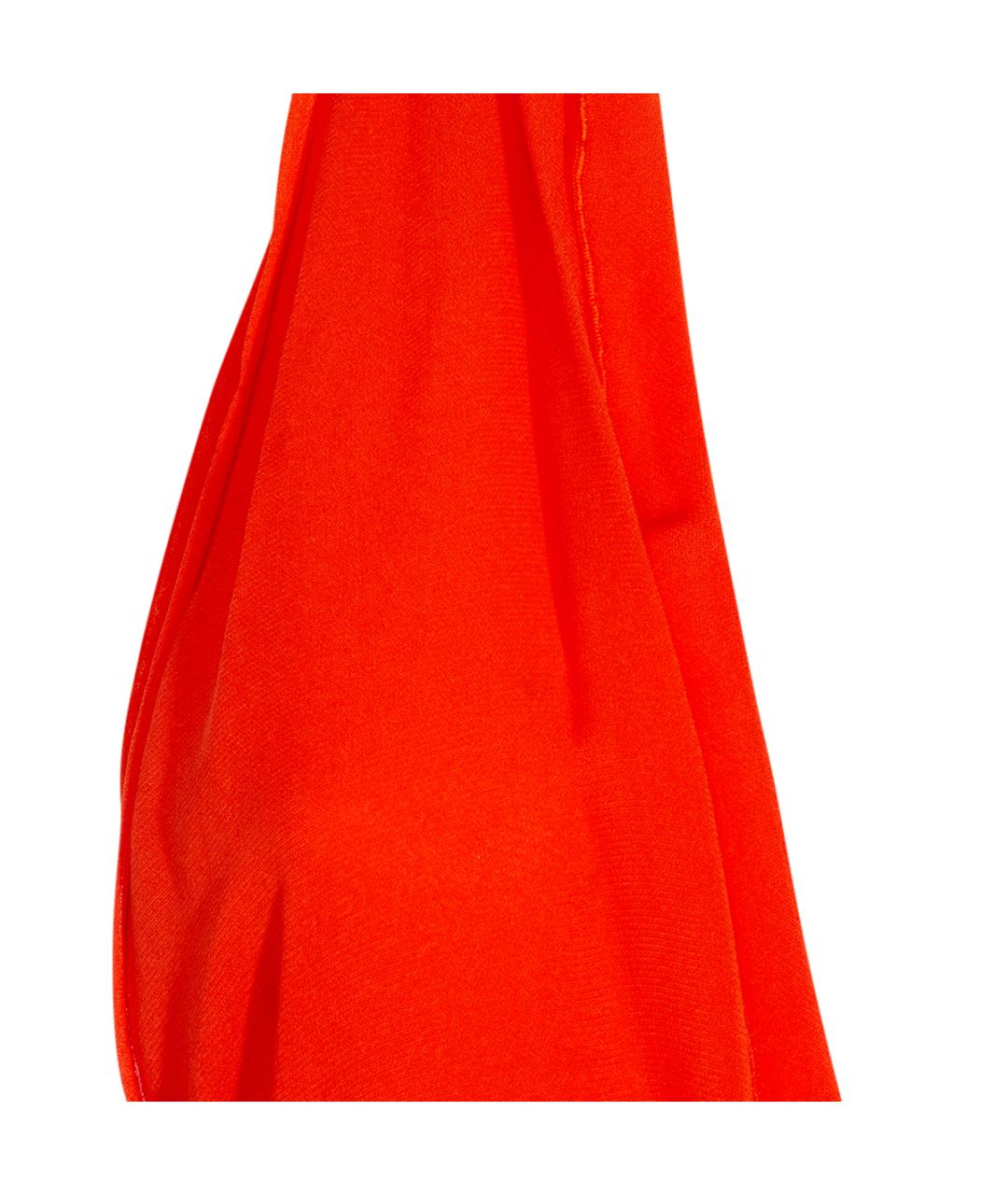 BLUMARINE Оранжевое вискозное коктейльное платье, фото 4