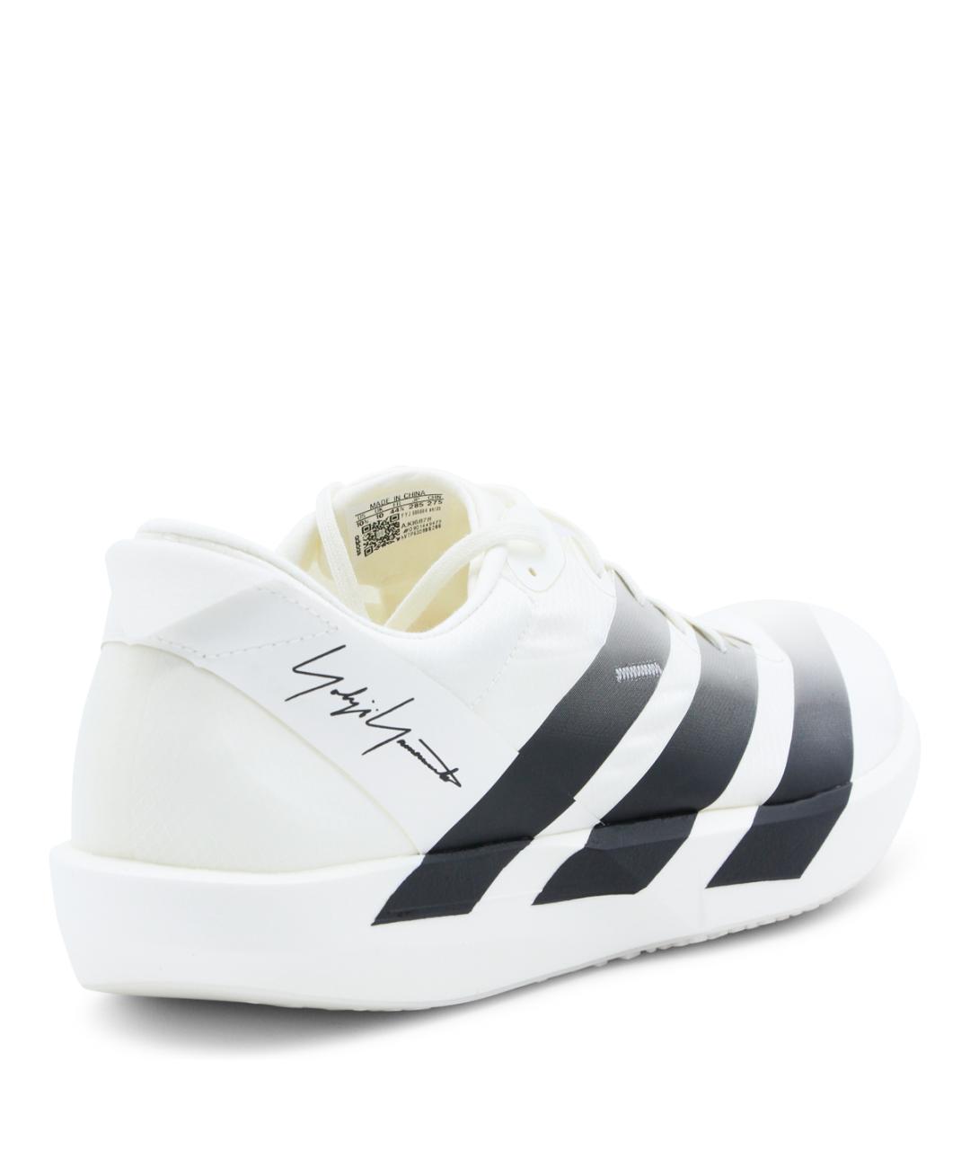 Y-3 Белые кожаные низкие кроссовки / кеды, фото 3