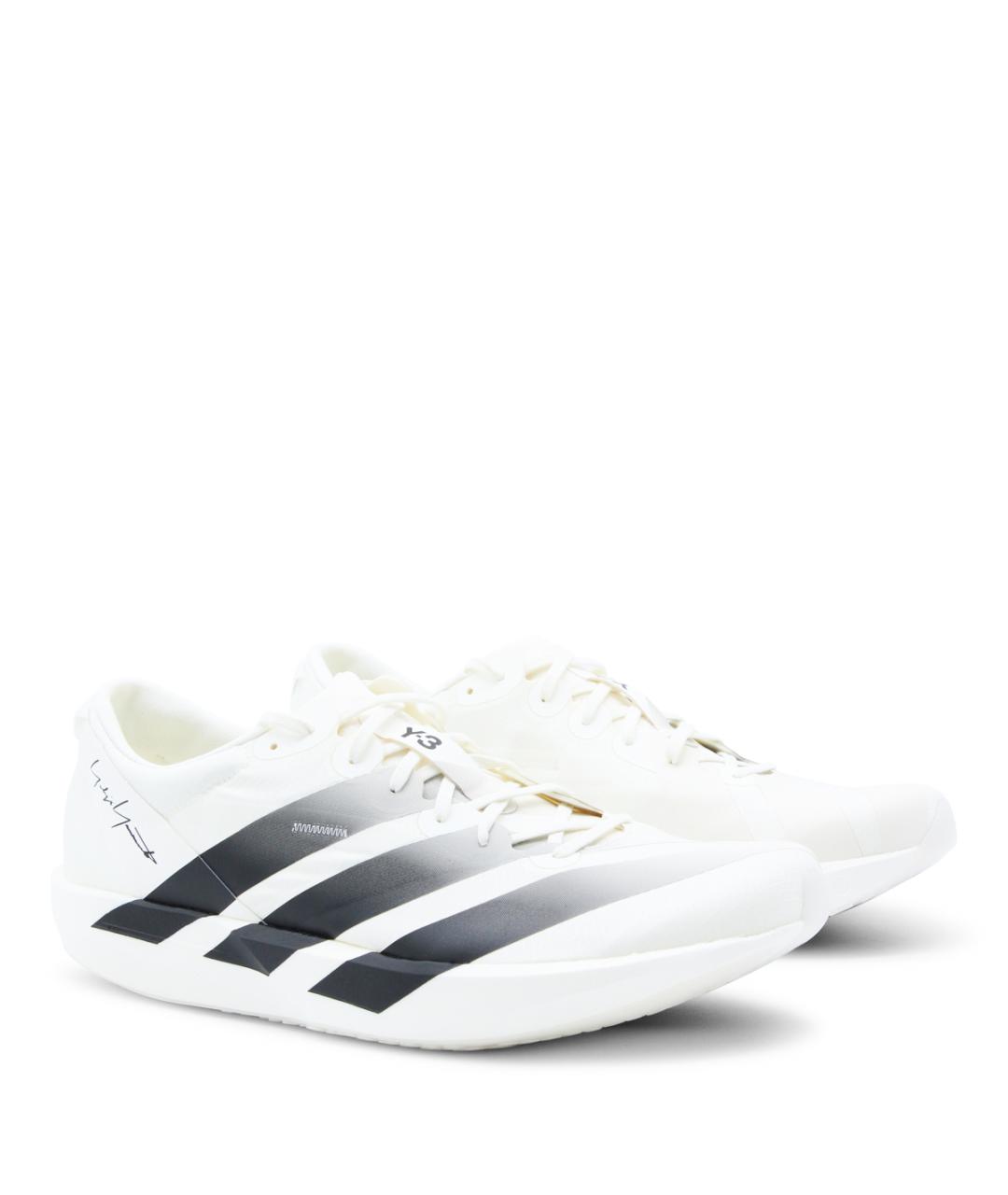 Y-3 Белые кожаные низкие кроссовки / кеды, фото 2