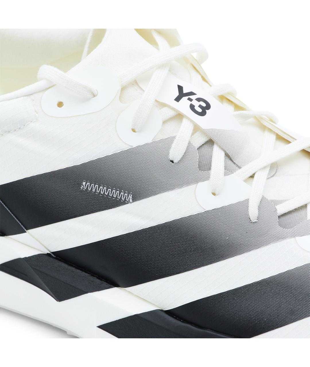 Y-3 Белые кожаные низкие кроссовки / кеды, фото 4