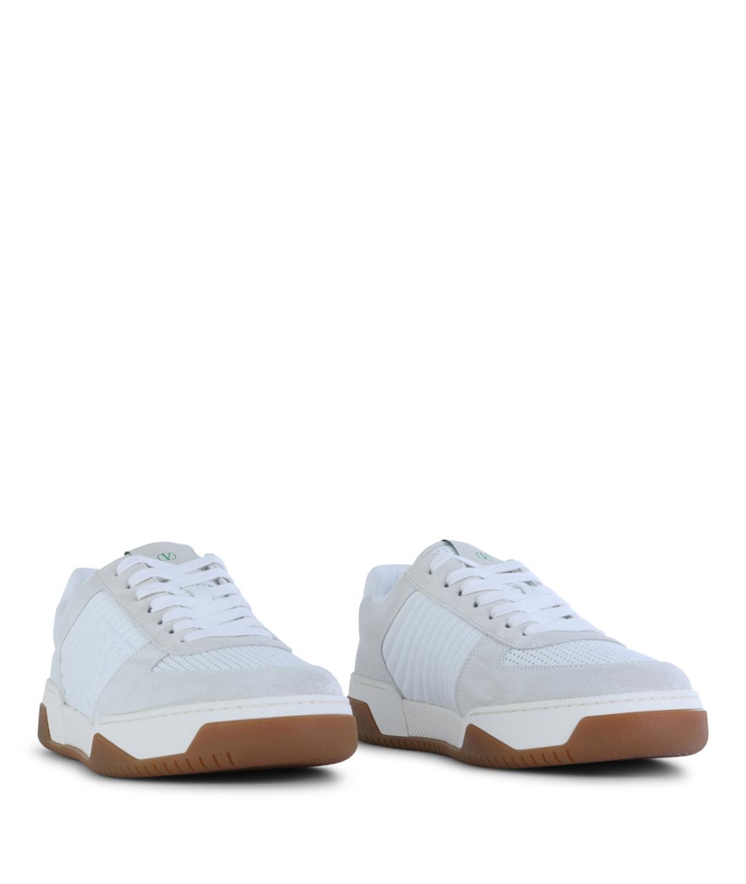 VALENTINO Голубые замшевые низкие кроссовки / кеды, фото 2