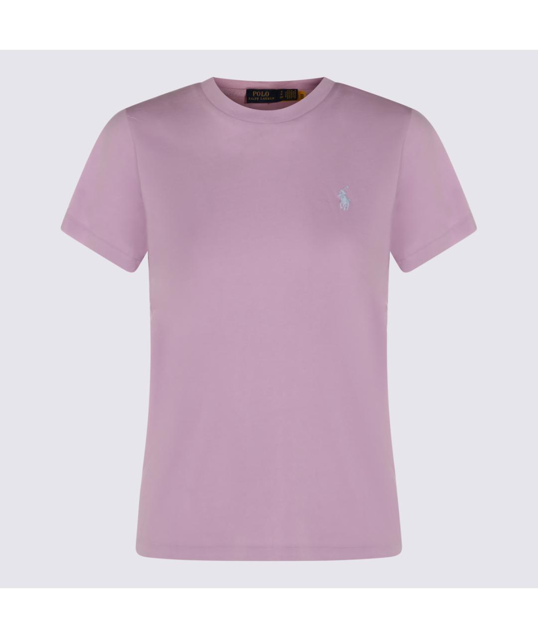 POLO RALPH LAUREN Розовая хлопковая футболка, фото 2
