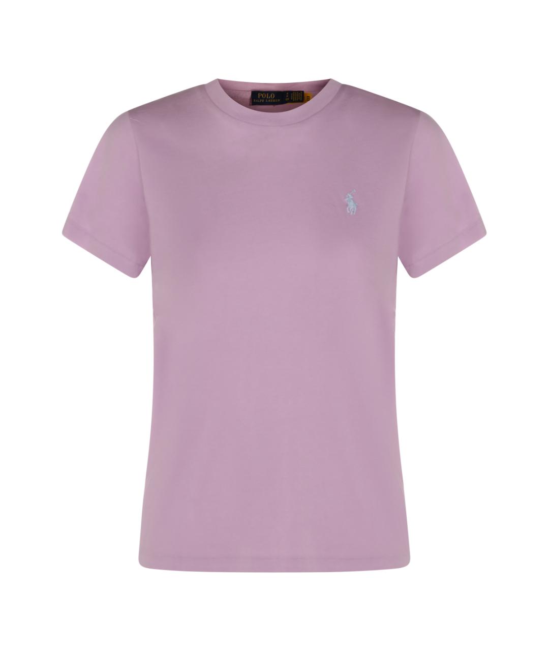 POLO RALPH LAUREN Розовая хлопковая футболка, фото 1