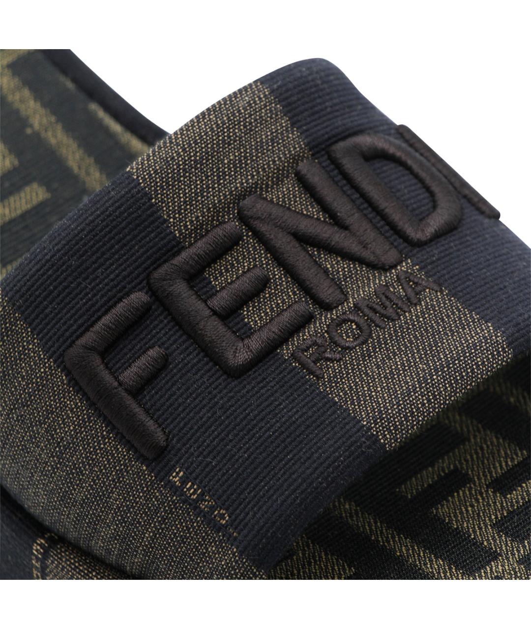 FENDI Черные сандалии, фото 4