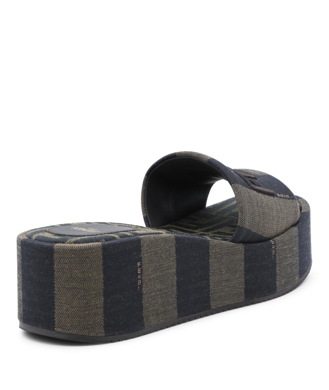 FENDI Черные сандалии, фото 3