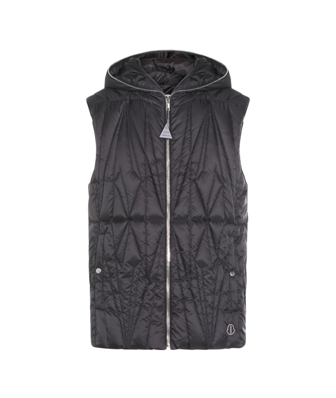 MONCLER Черный жилет, фото 1
