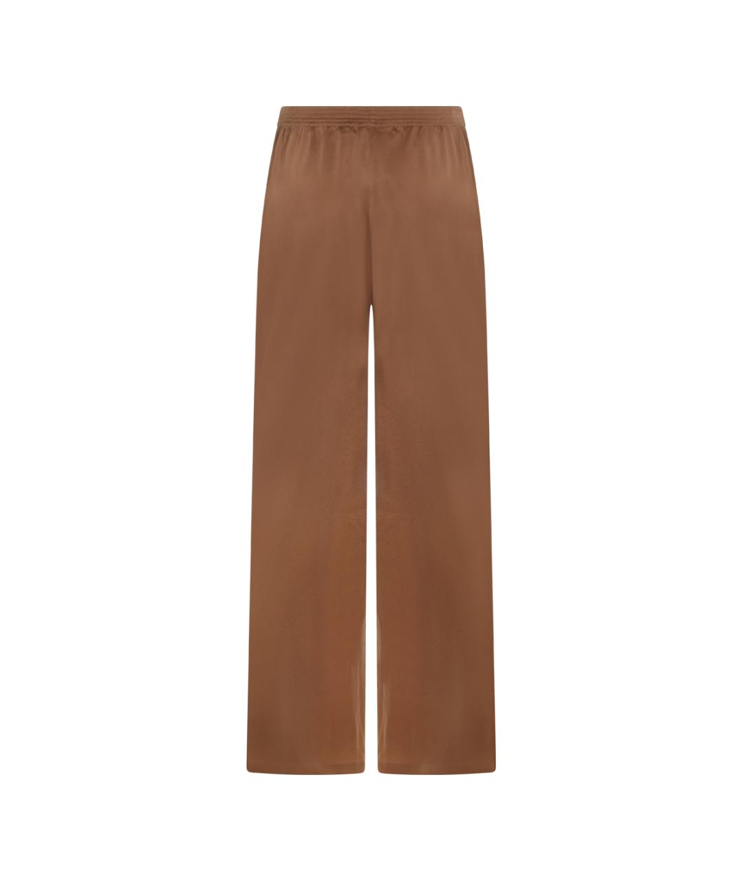 FABIANA FILIPPI Коричневые хлопковые прямые брюки, фото 2