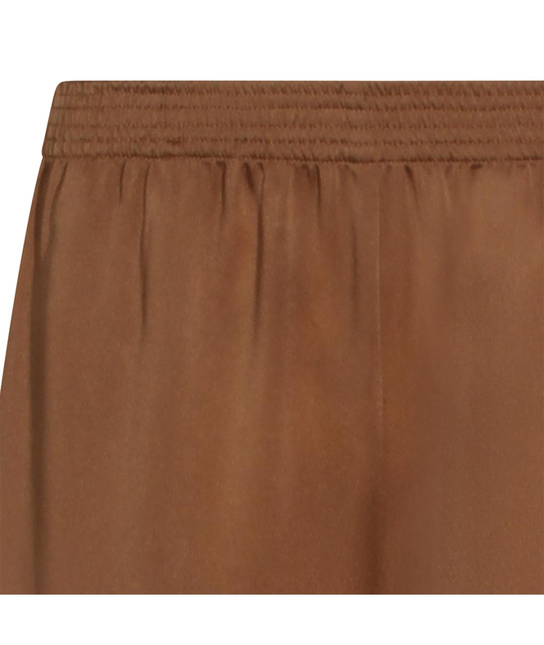 FABIANA FILIPPI Коричневые хлопковые прямые брюки, фото 3