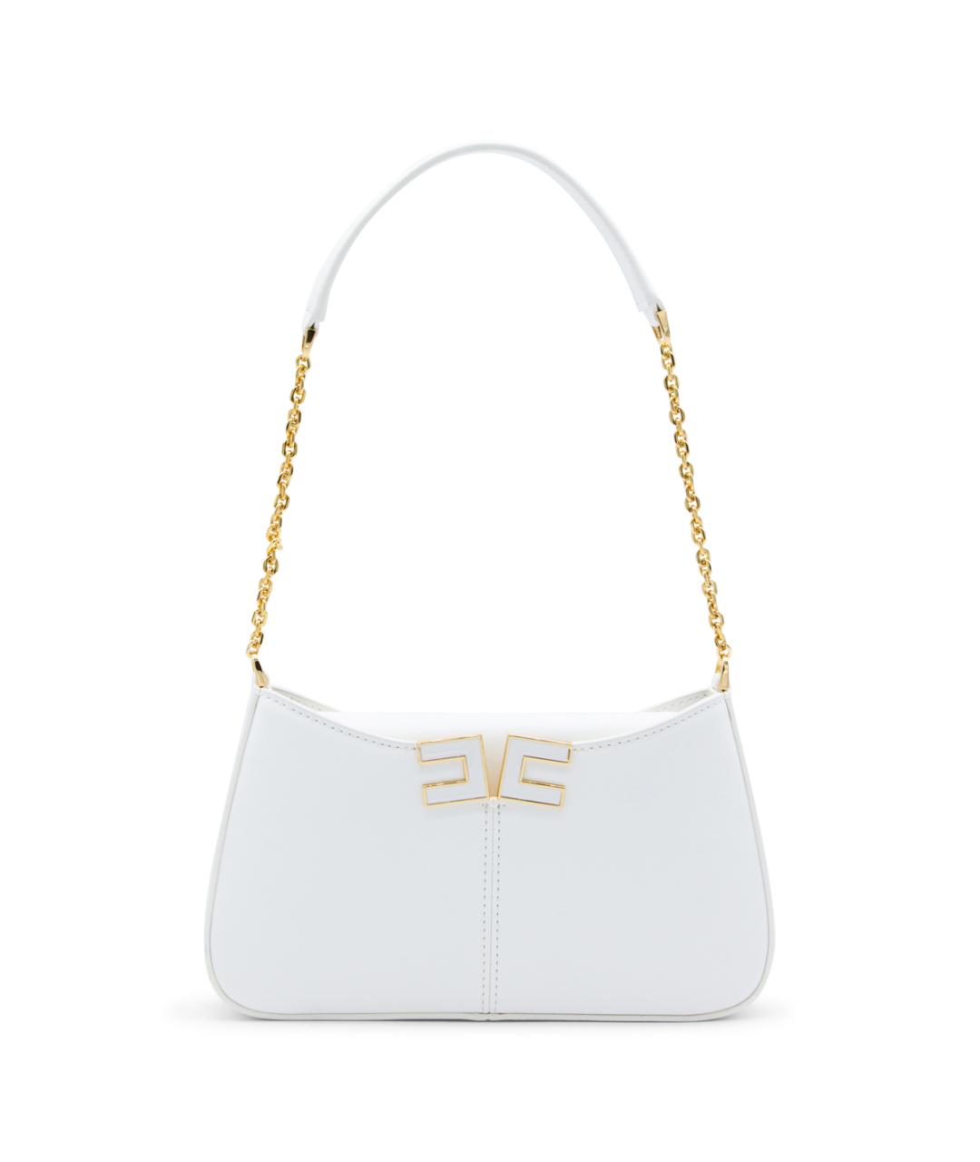 ELISABETTA FRANCHI Бежевая сумка через плечо из искусственной кожи, фото 1