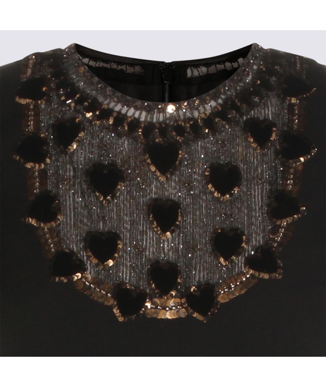 VALENTINO Черное шерстяное коктейльное платье, фото 4