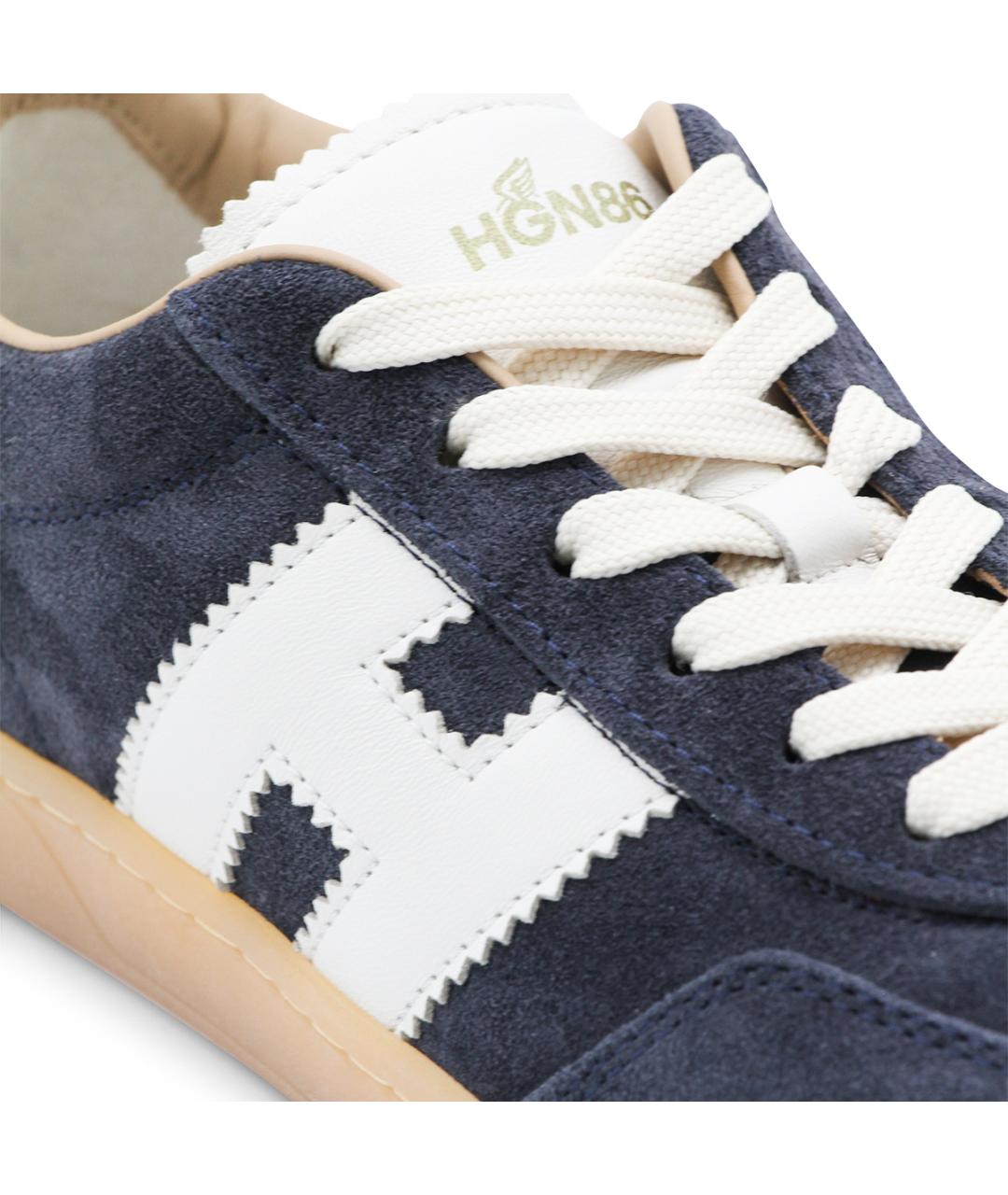 HOGAN Синие замшевые кроссовки, фото 4