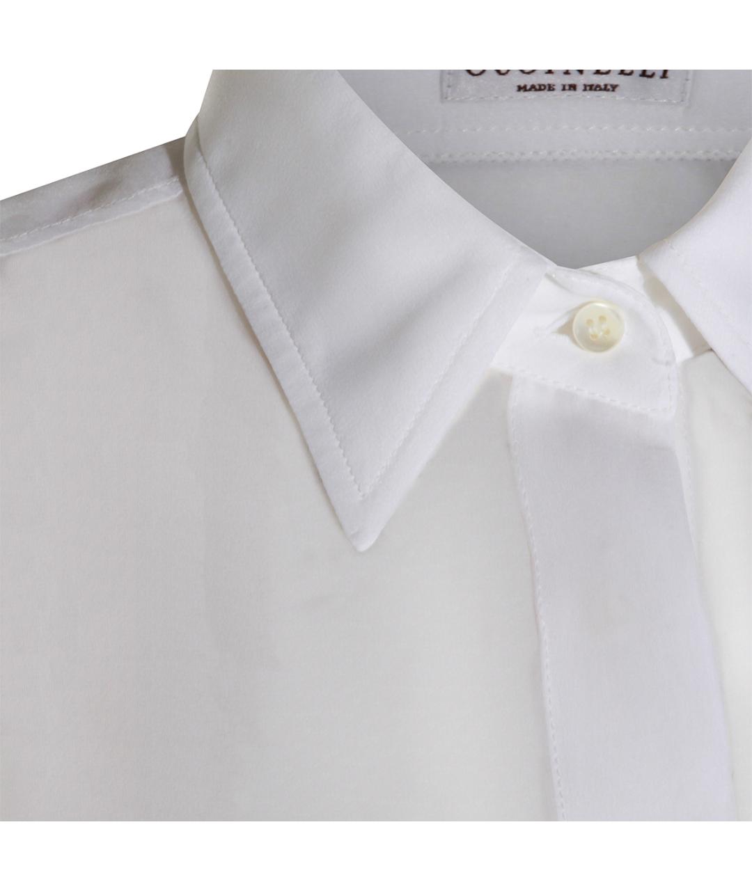 BRUNELLO CUCINELLI Белая шелковая рубашка, фото 4