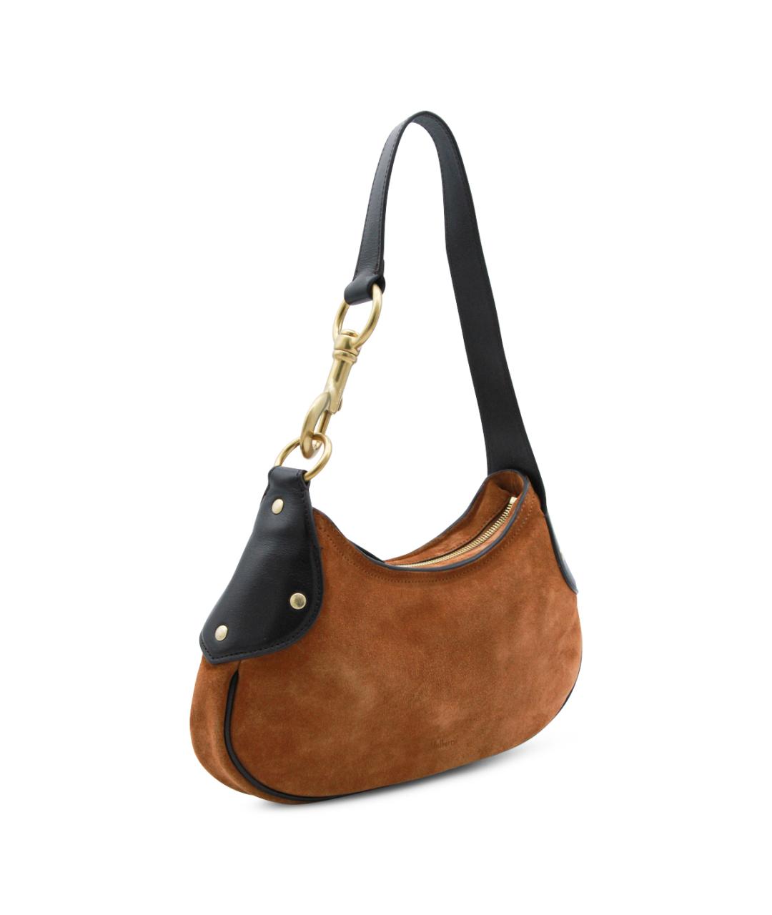 MULBERRY Коричневая замшевая сумка через плечо, фото 2