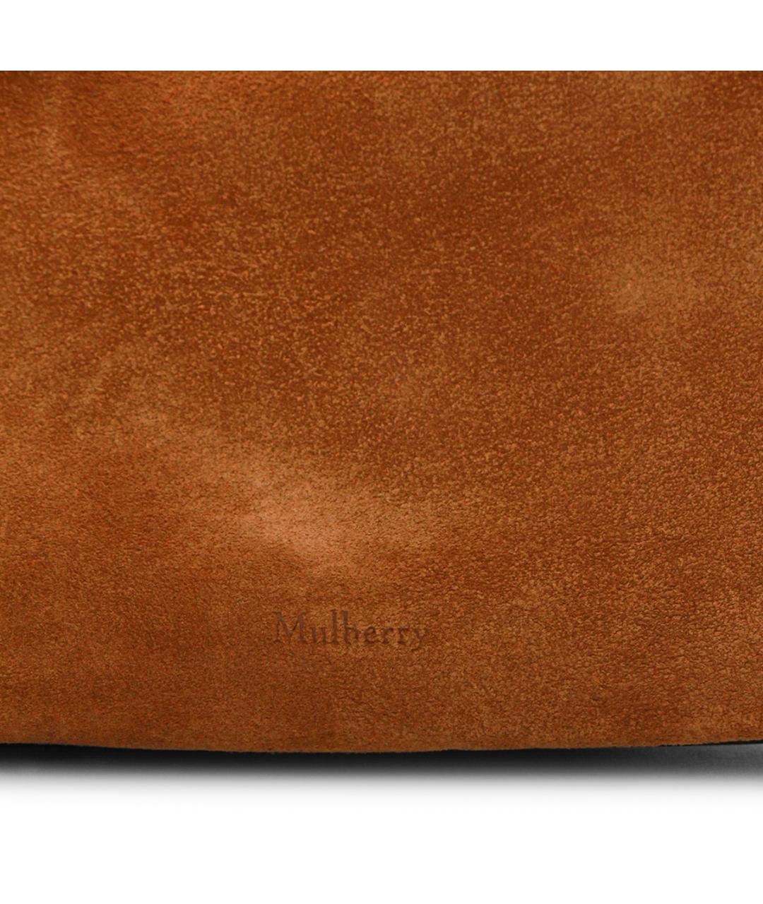 MULBERRY Коричневая замшевая сумка через плечо, фото 4