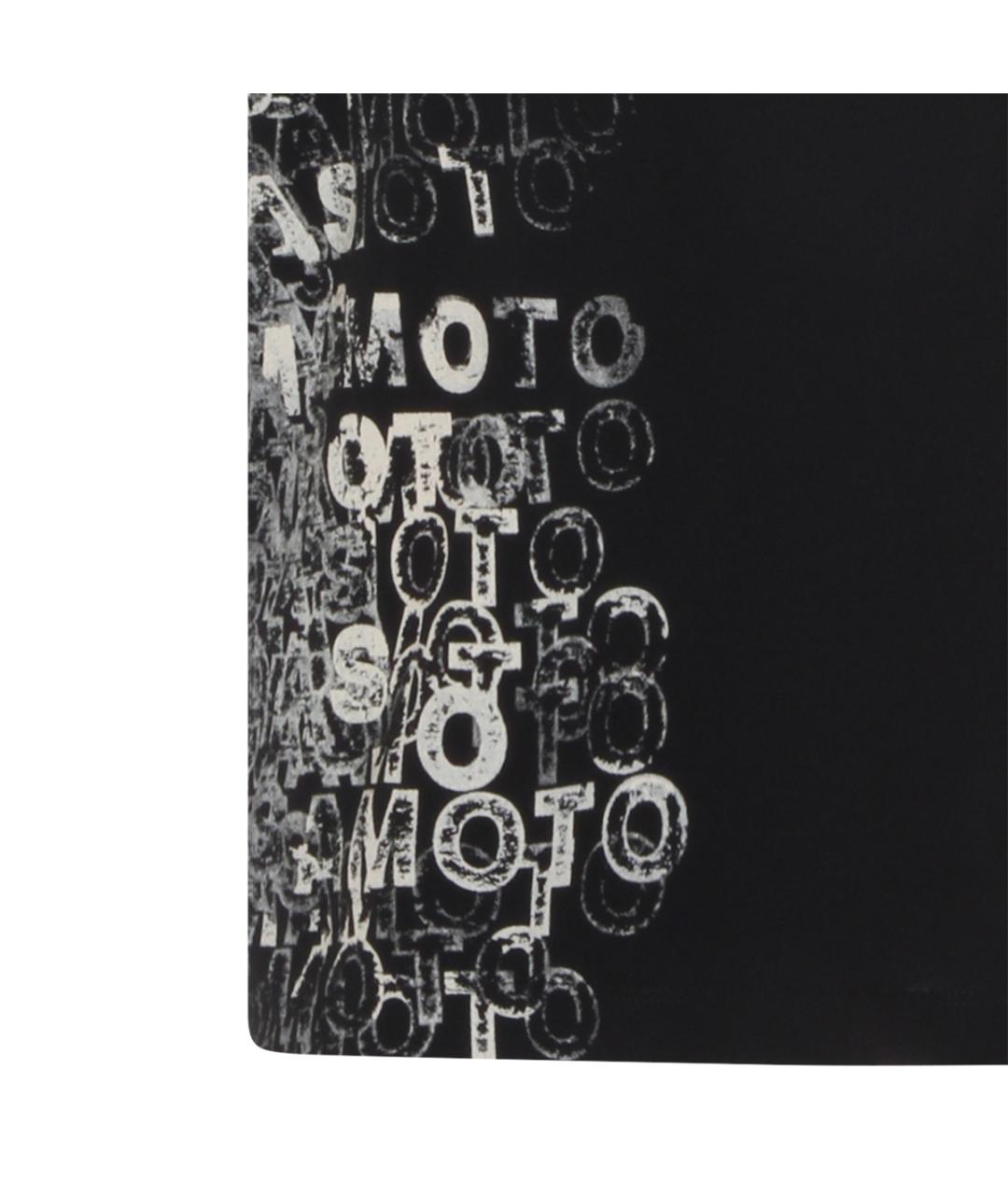 Y-3 Черная хлопковая футболка, фото 3