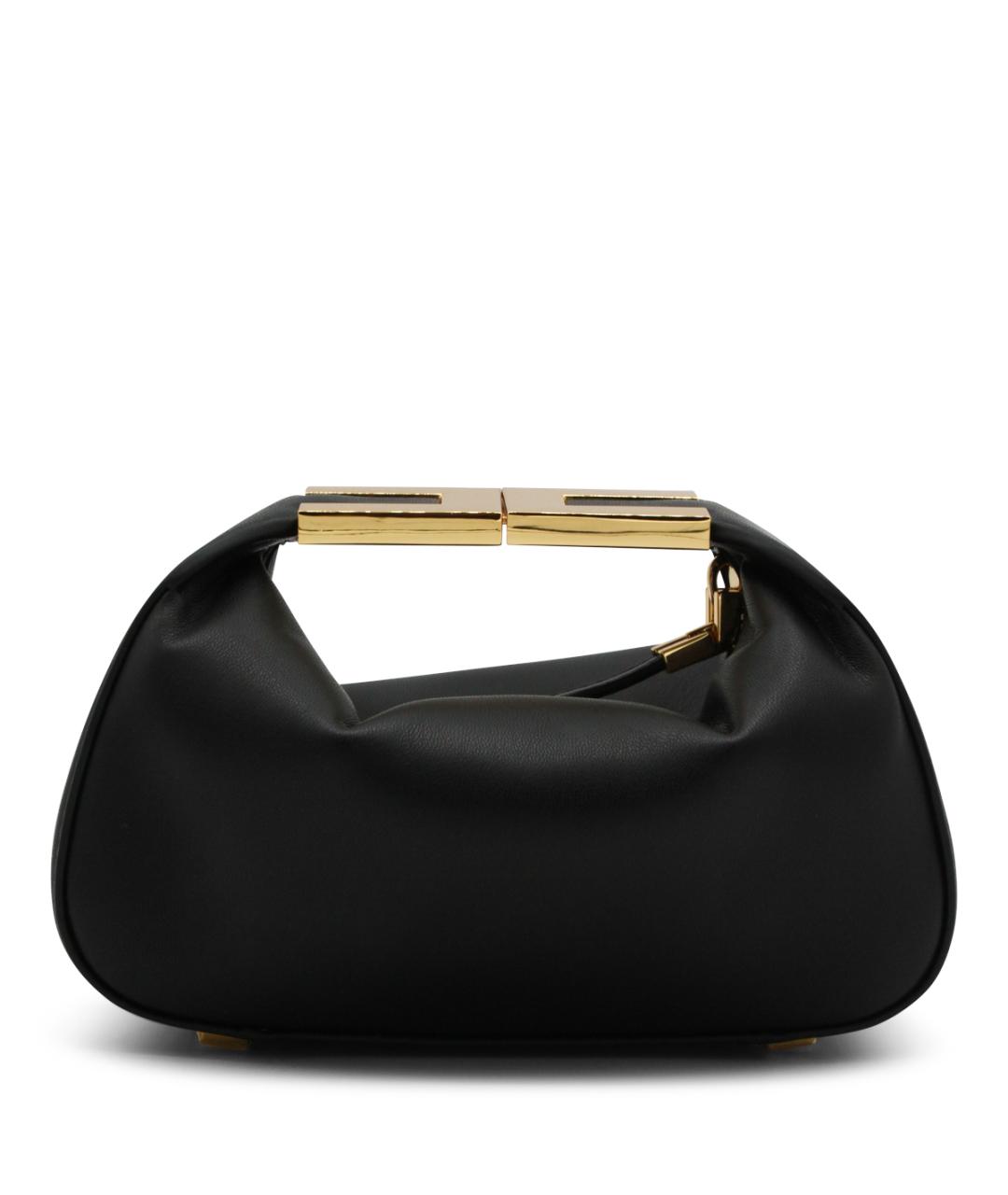 ELISABETTA FRANCHI Черная сумка с короткими ручками, фото 3