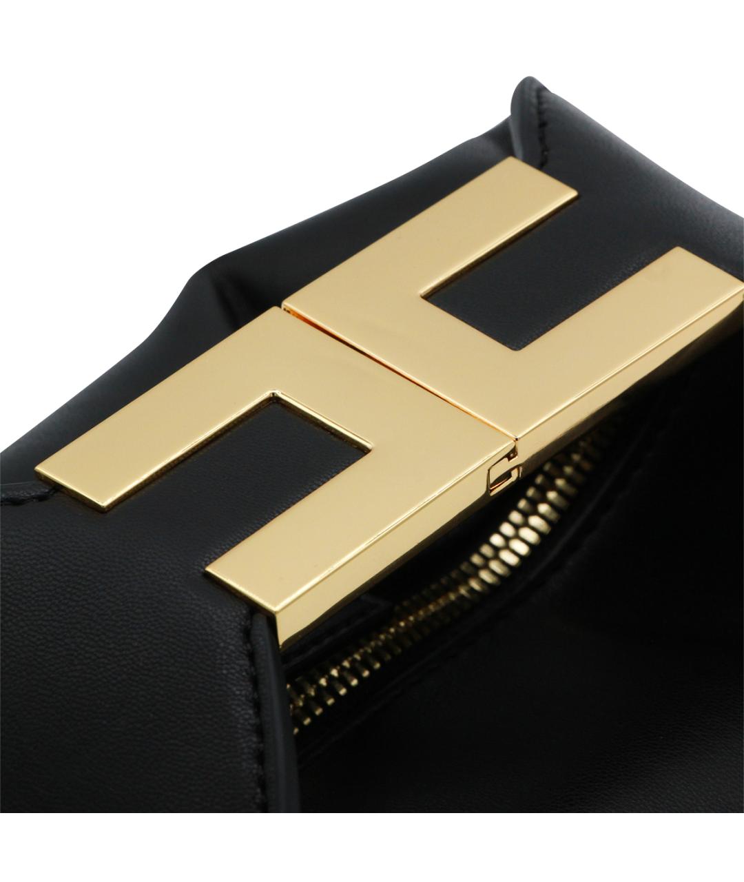 ELISABETTA FRANCHI Черная сумка с короткими ручками, фото 4