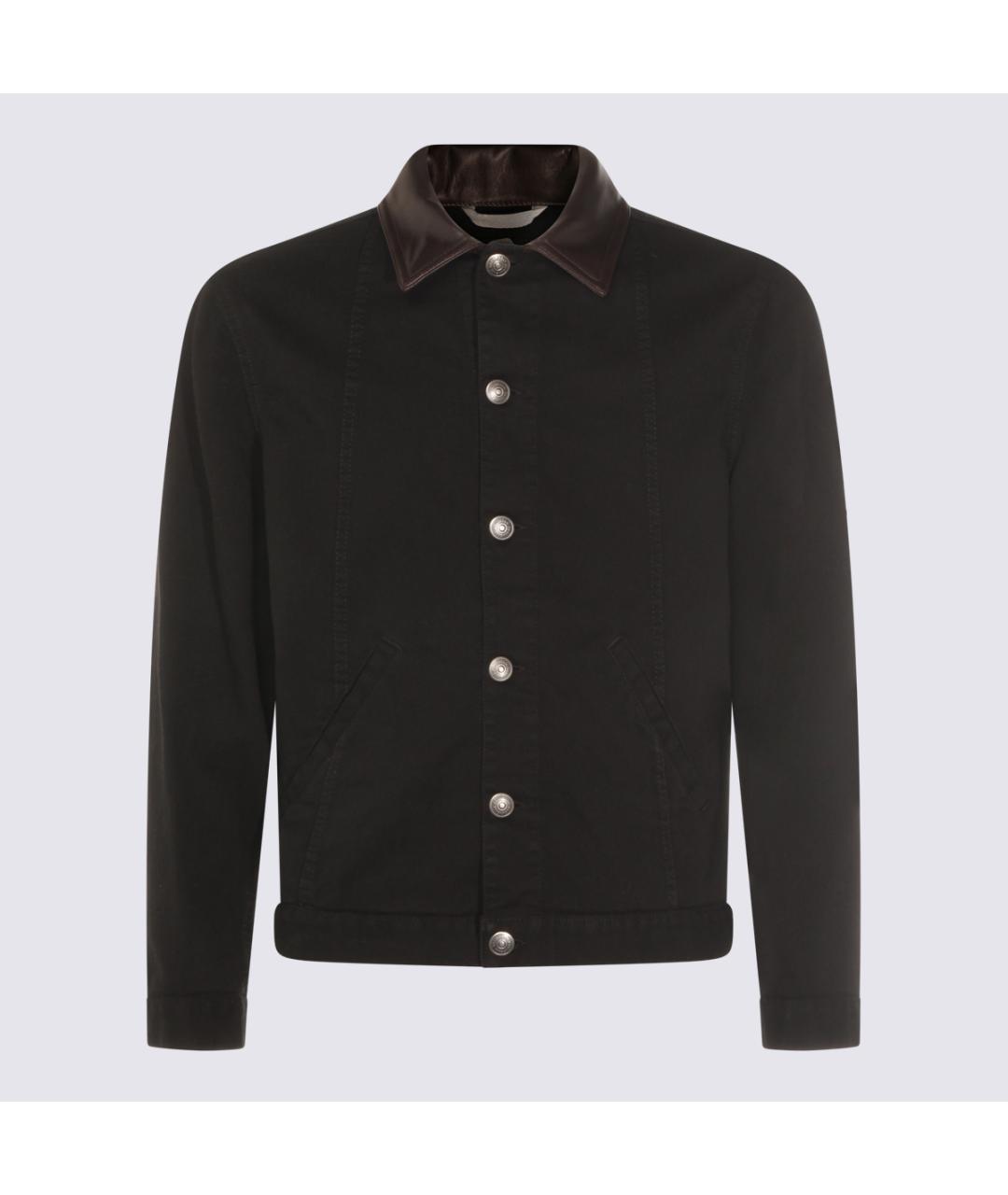 BRUNELLO CUCINELLI Черная хлопковая куртка, фото 2