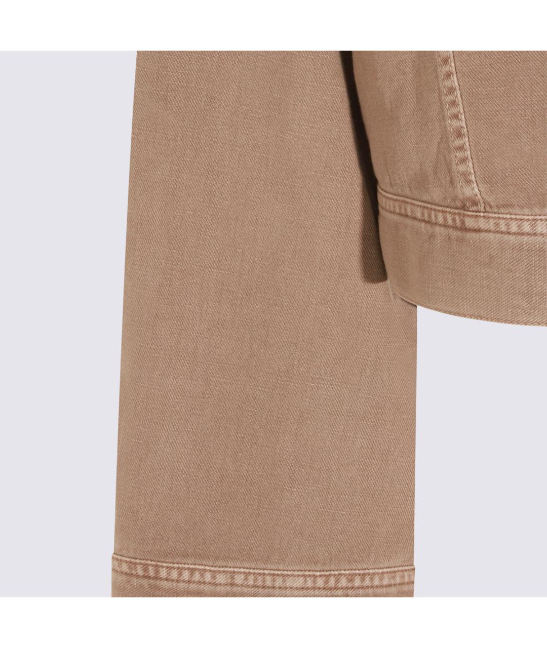 BRUNELLO CUCINELLI Бежевая хлопковая куртка, фото 5