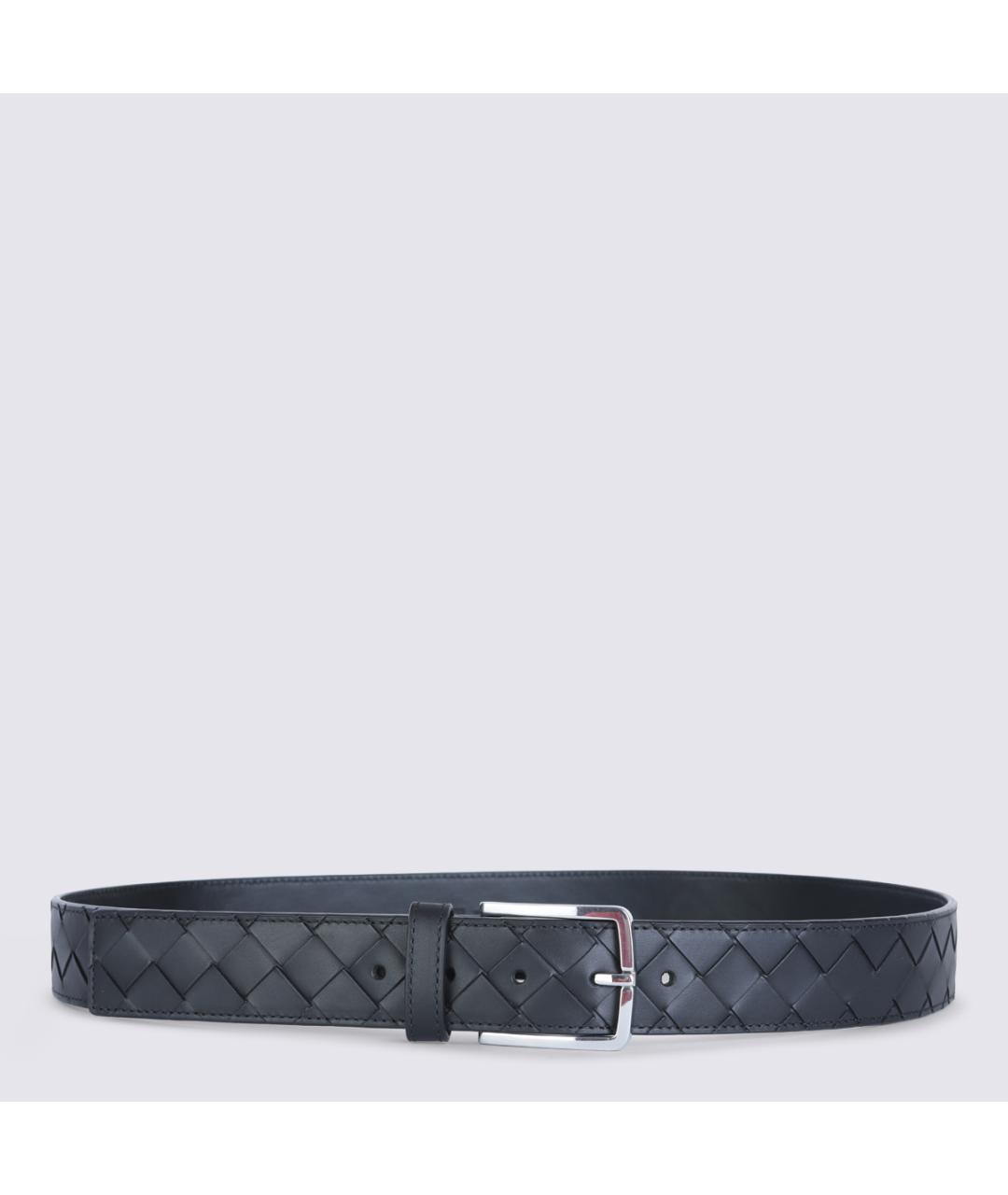 BOTTEGA VENETA Черный кожаный ремень, фото 2