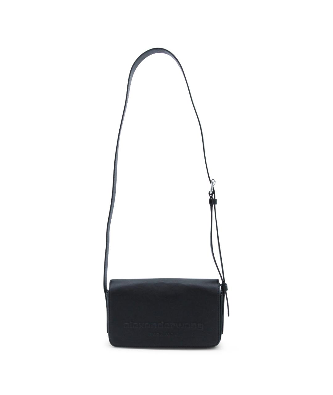 ALEXANDER WANG Черная кожаная сумка через плечо, фото 1