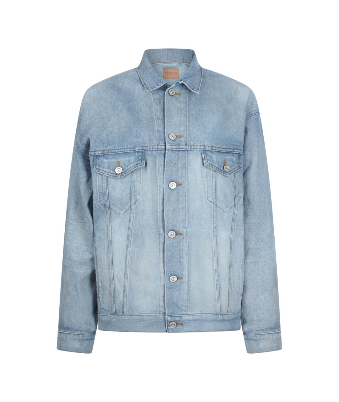 BALENCIAGA Синяя хлопковая куртка, фото 1