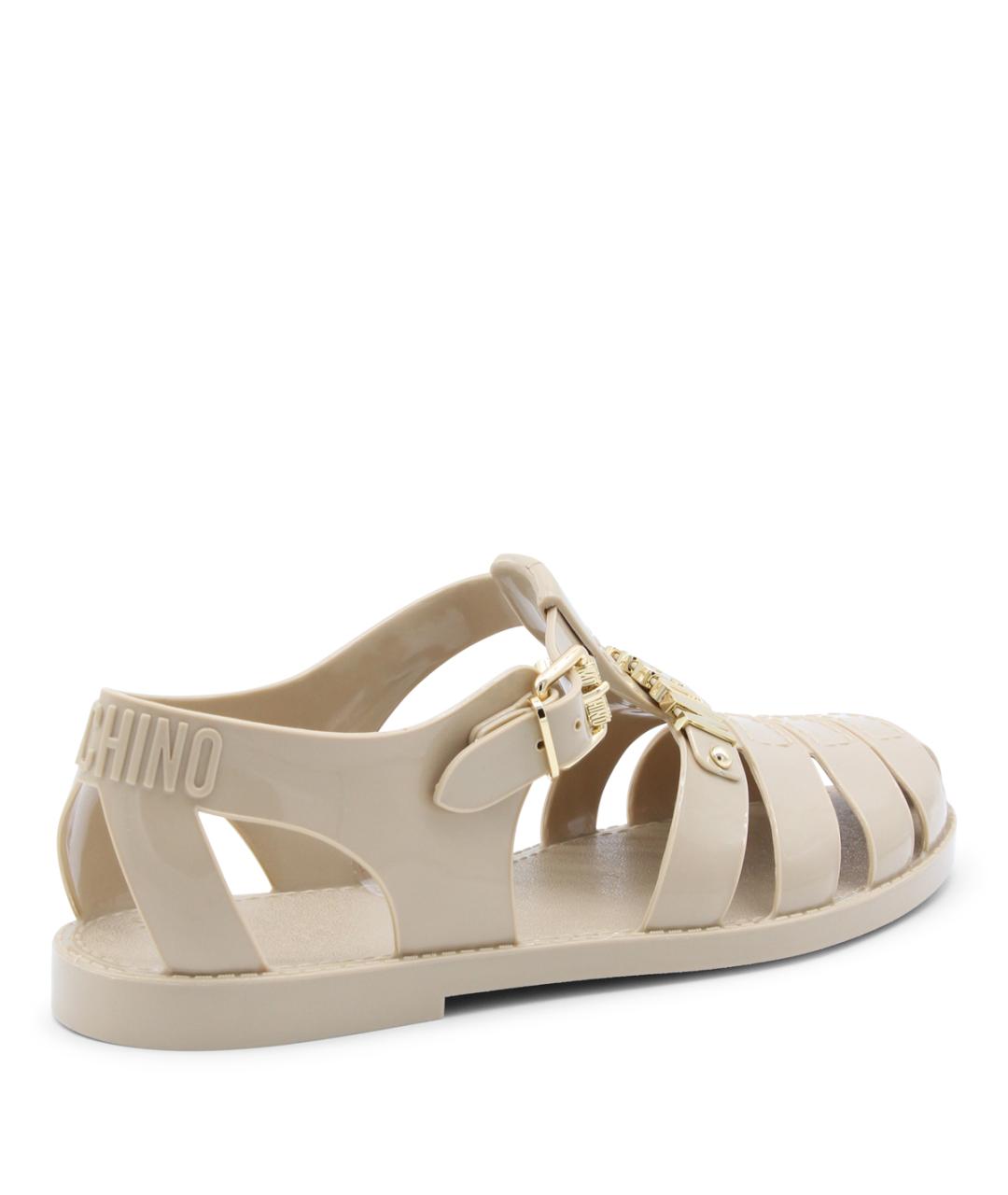 MOSCHINO Бежевые сандалии, фото 3