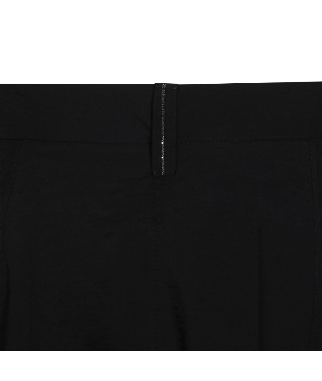 BRUNELLO CUCINELLI Черная шерстяная юбка миди, фото 4