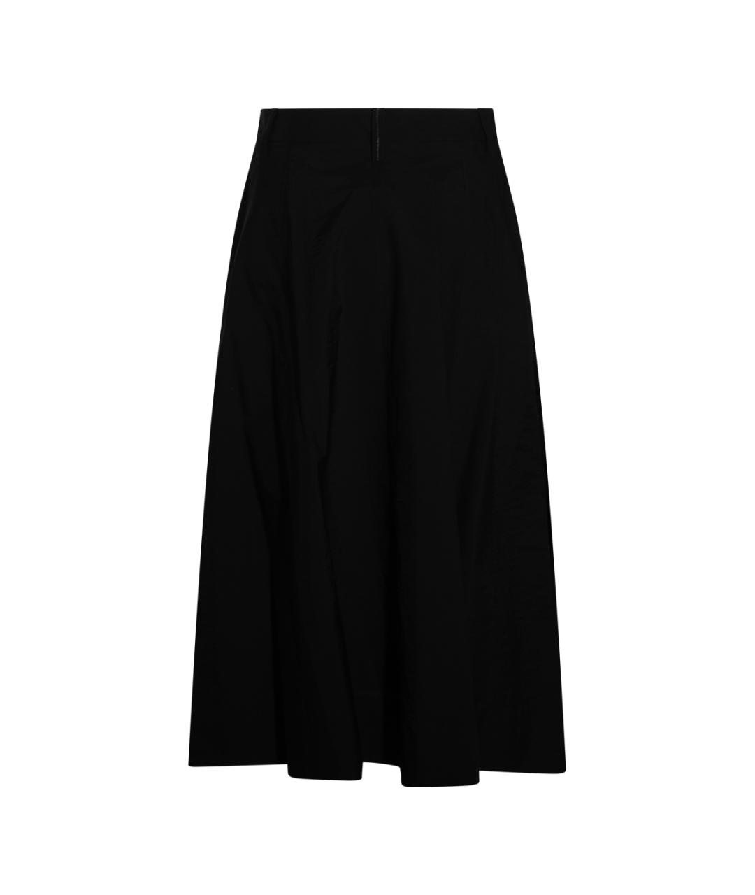BRUNELLO CUCINELLI Черная шерстяная юбка миди, фото 2