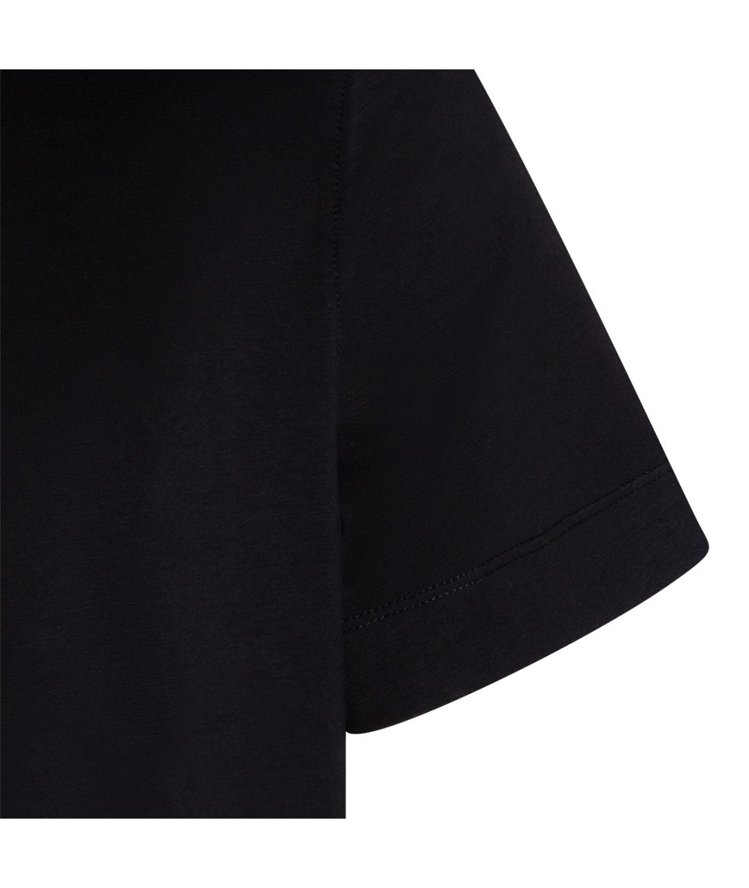 ZEGNA Черная хлопковая футболка, фото 3