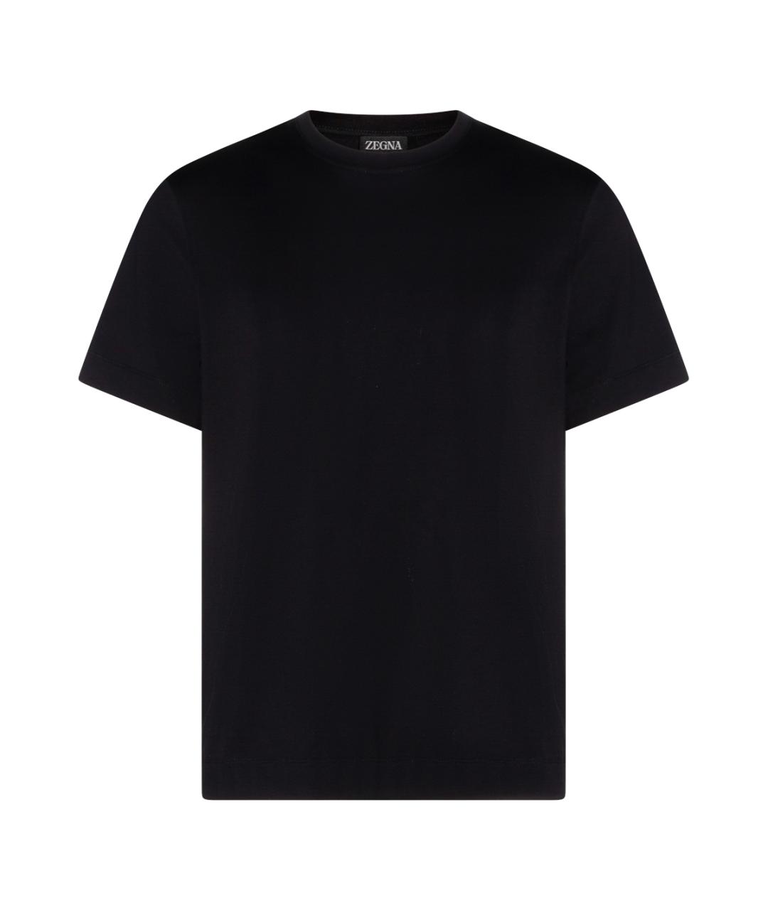 ZEGNA Черная хлопковая футболка, фото 1