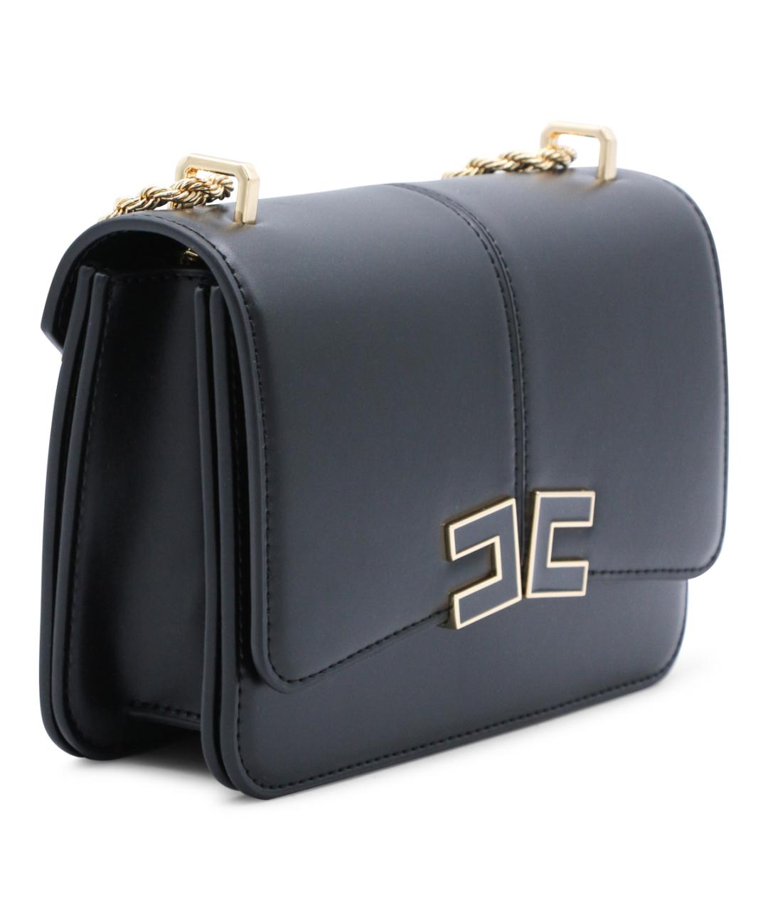 ELISABETTA FRANCHI Черная сумка через плечо, фото 2