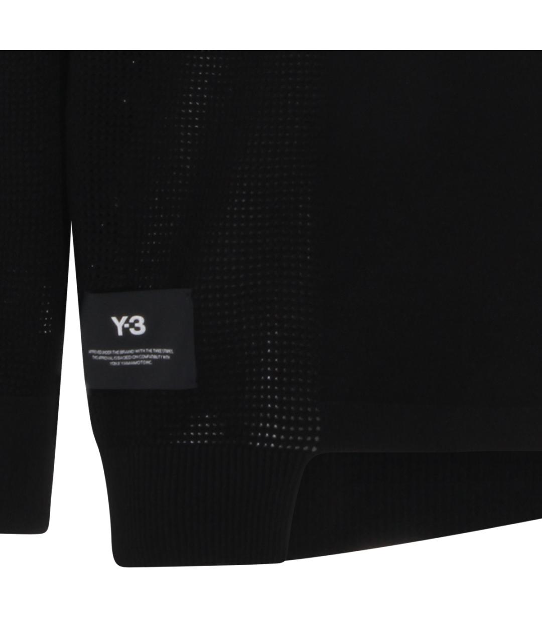 Y-3 Черный вискозный джемпер / свитер, фото 3