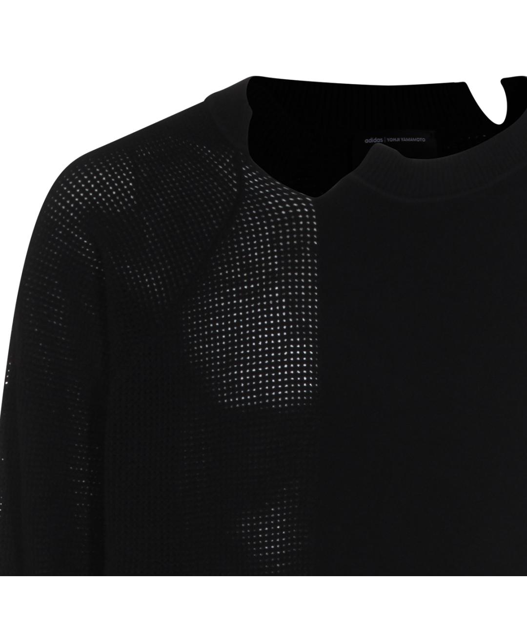 Y-3 Черный вискозный джемпер / свитер, фото 4