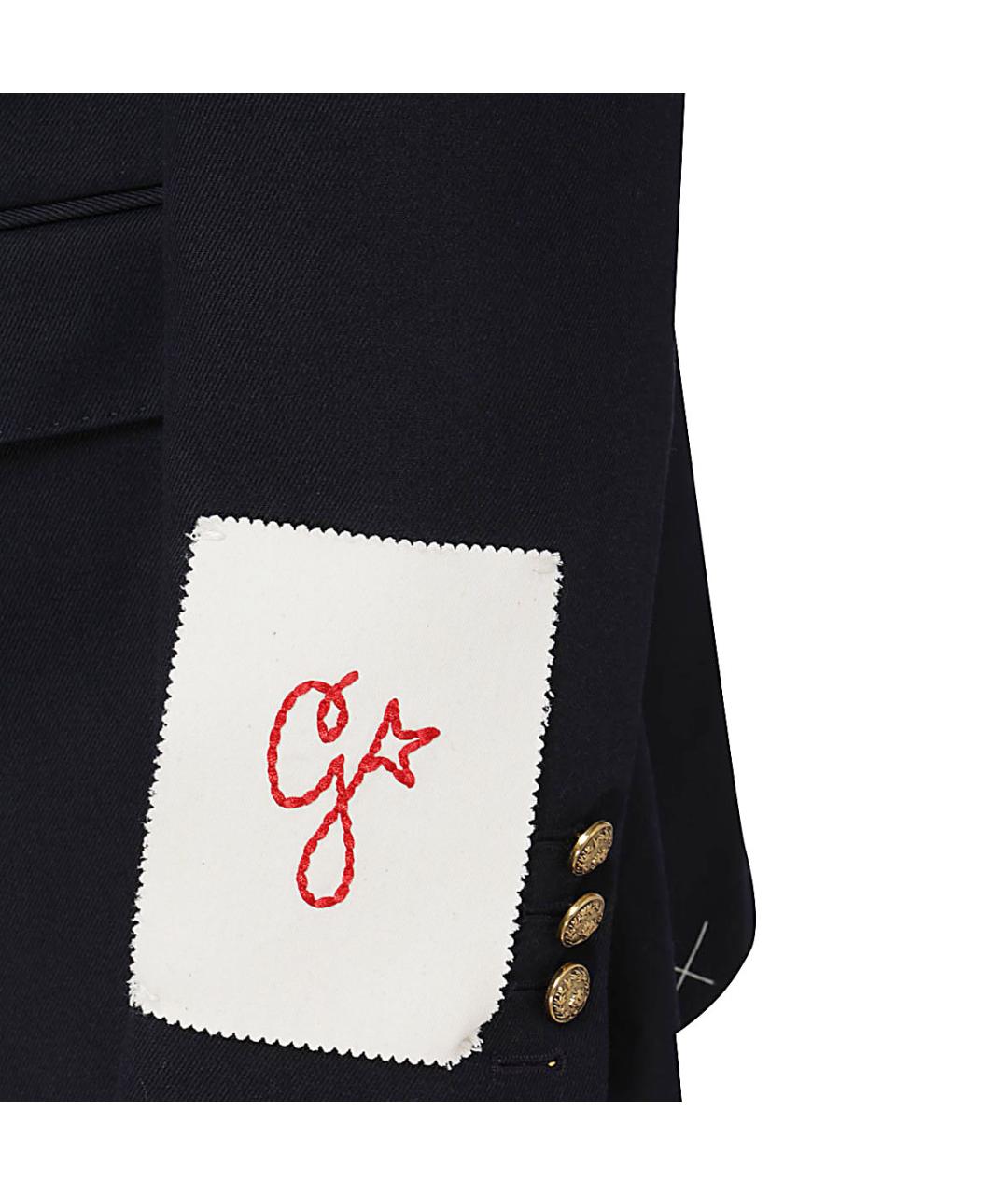 GOLDEN GOOSE DELUXE BRAND Темно-синий полиэстеровый жакет/пиджак, фото 3