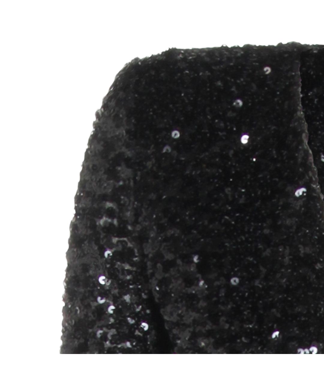 ELISABETTA FRANCHI Черное полиэстеровое вечернее платье, фото 4